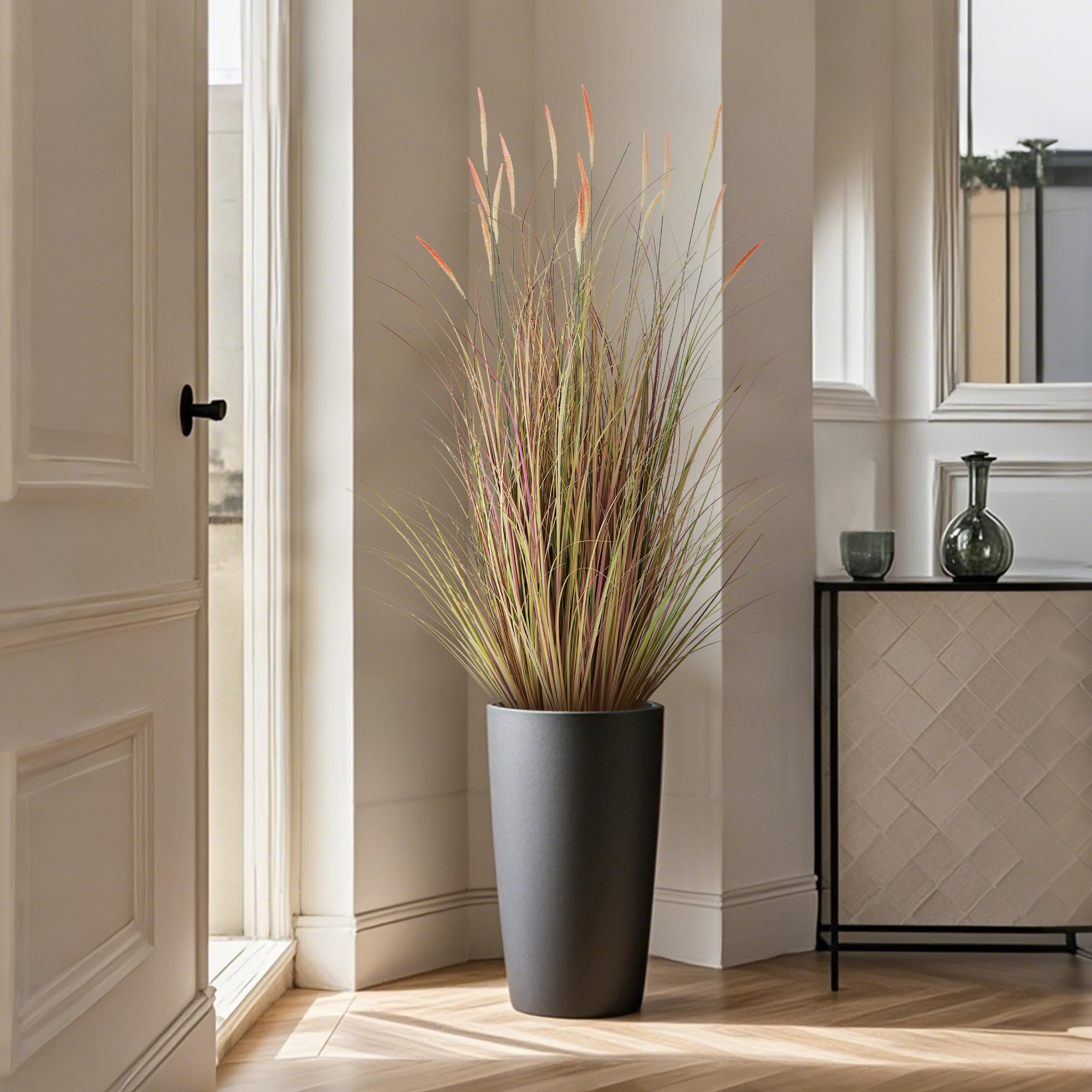 KOL pink cattail reed grass indoor-outdoor plant for versatile use