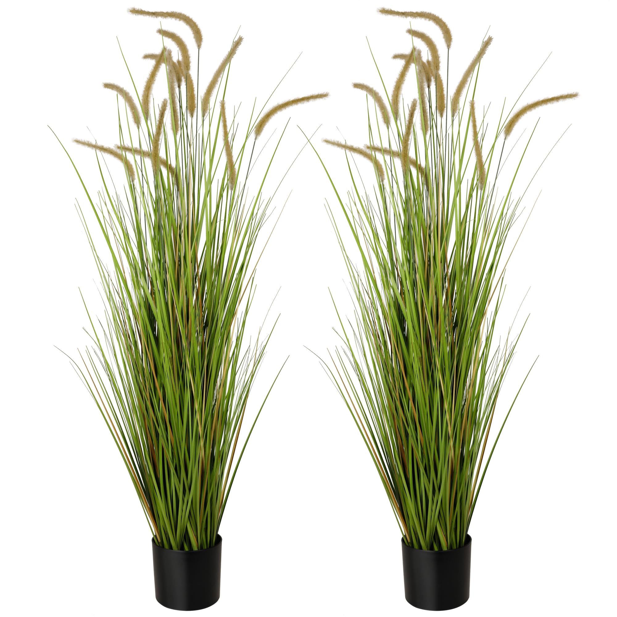 KOL artificial horsetail reed grass ultra-realistic leaves, color variation for natural vibe.