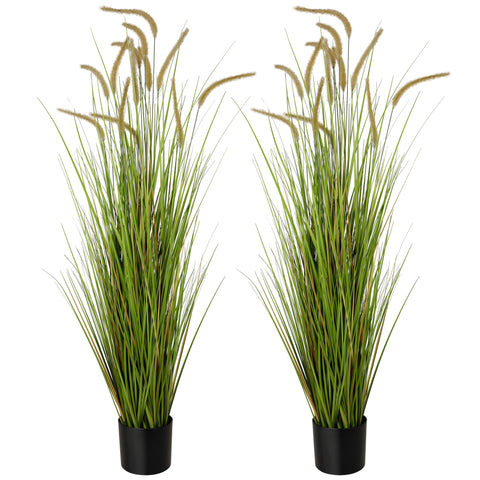 KOL artificial horsetail reed grass ultra-realistic leaves, color variation for natural vibe.