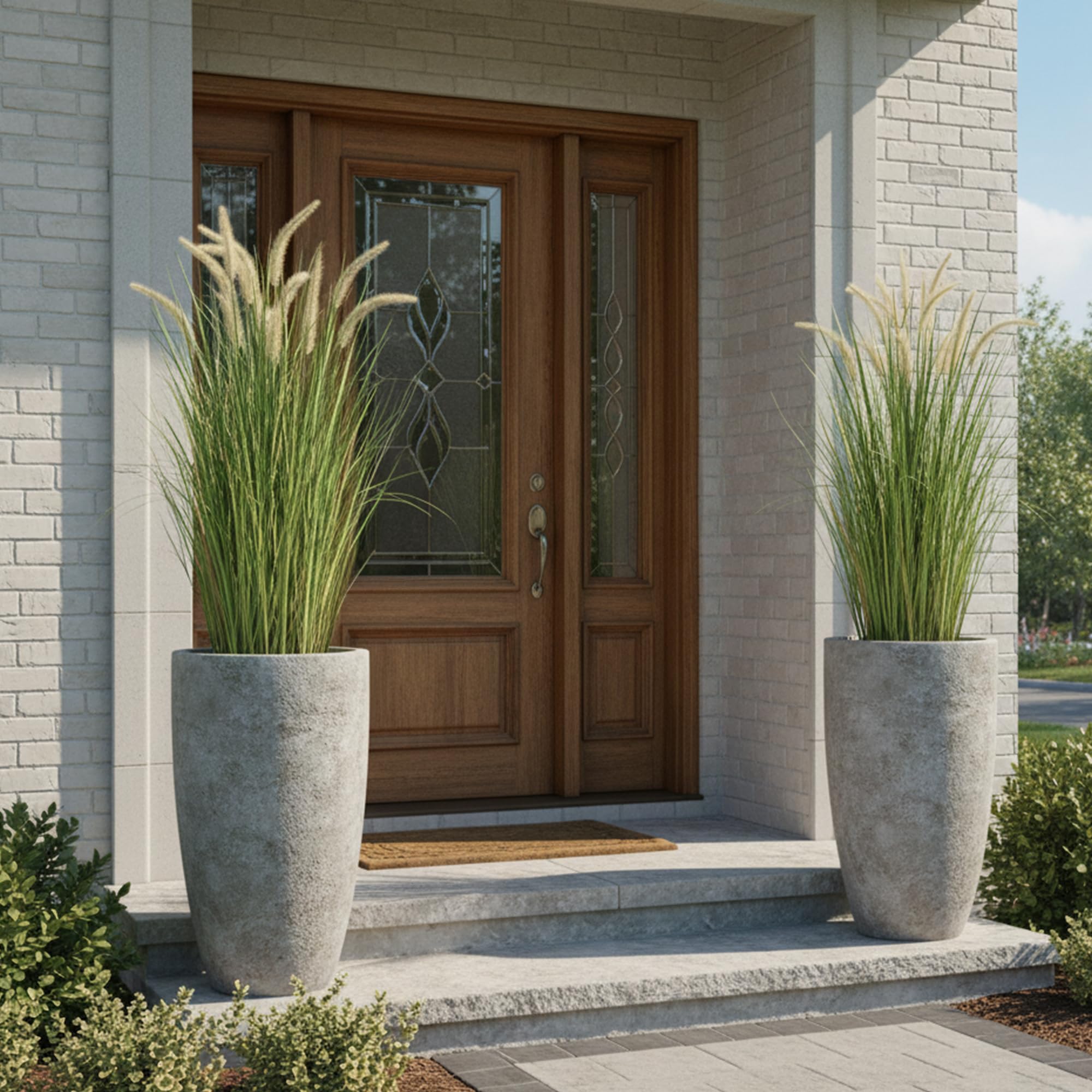 KOL artificial horsetail reed grass maintenance-free plant, easy to wipe clean.