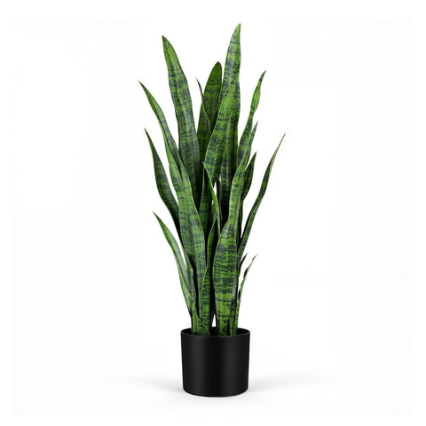 KOL artificial snake plant full height, 35 inches tall for statement indoors.