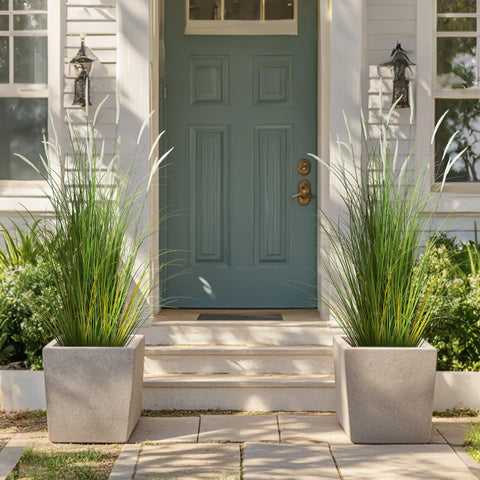 KOL decorative faux greenery in pot for spaces