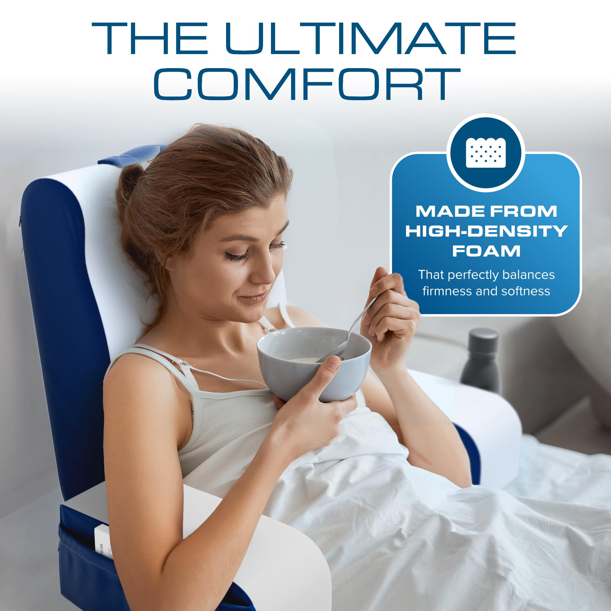Kölbs wedge pillow removable chic cover simplifies cleaning.