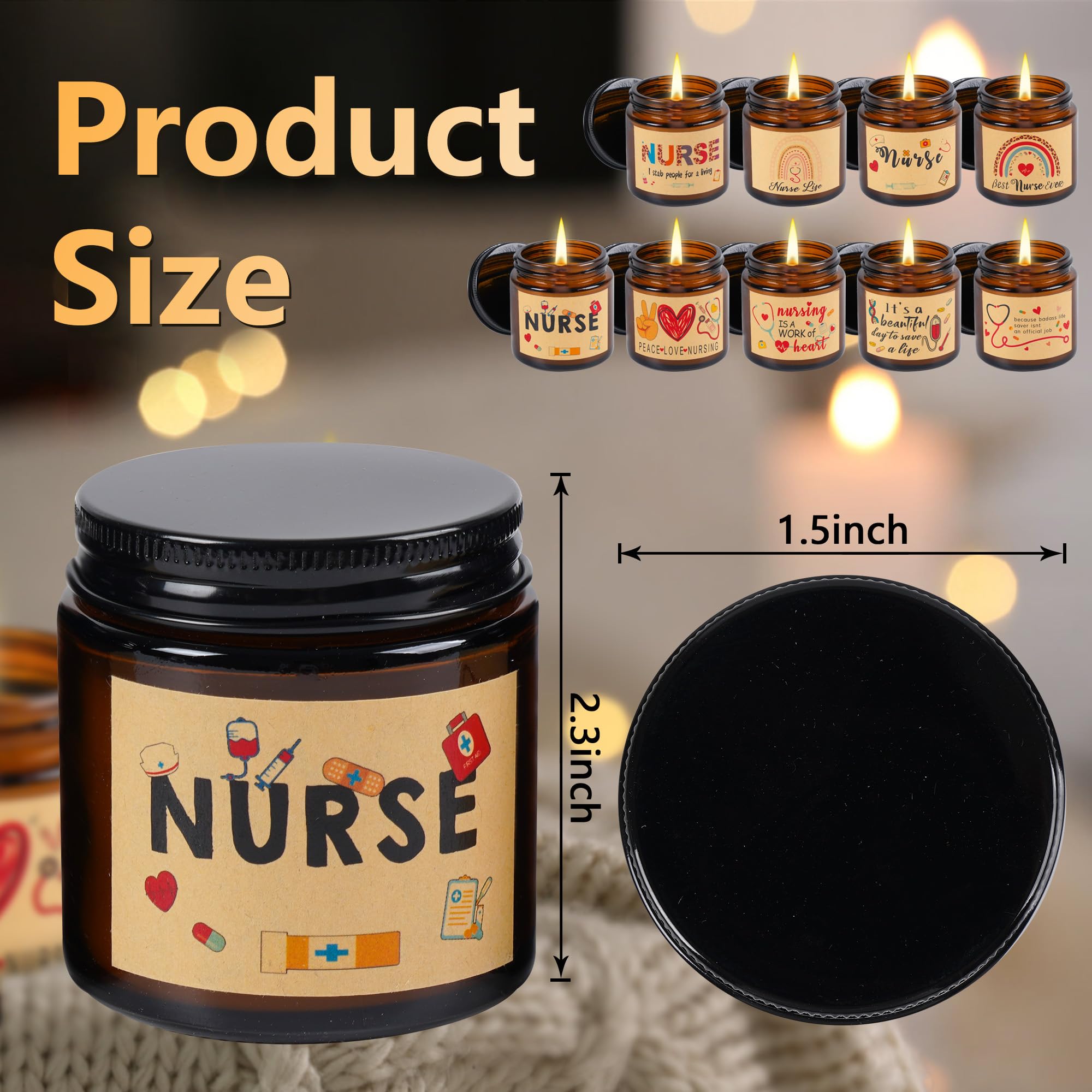 Kolewo4ever nurse candle toussaint lavender for peaceful sleep-ready vibes
