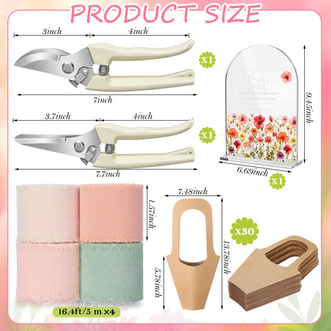 Kolldenn bouquet wrapping bags in pastel tones for giftable bouquets.