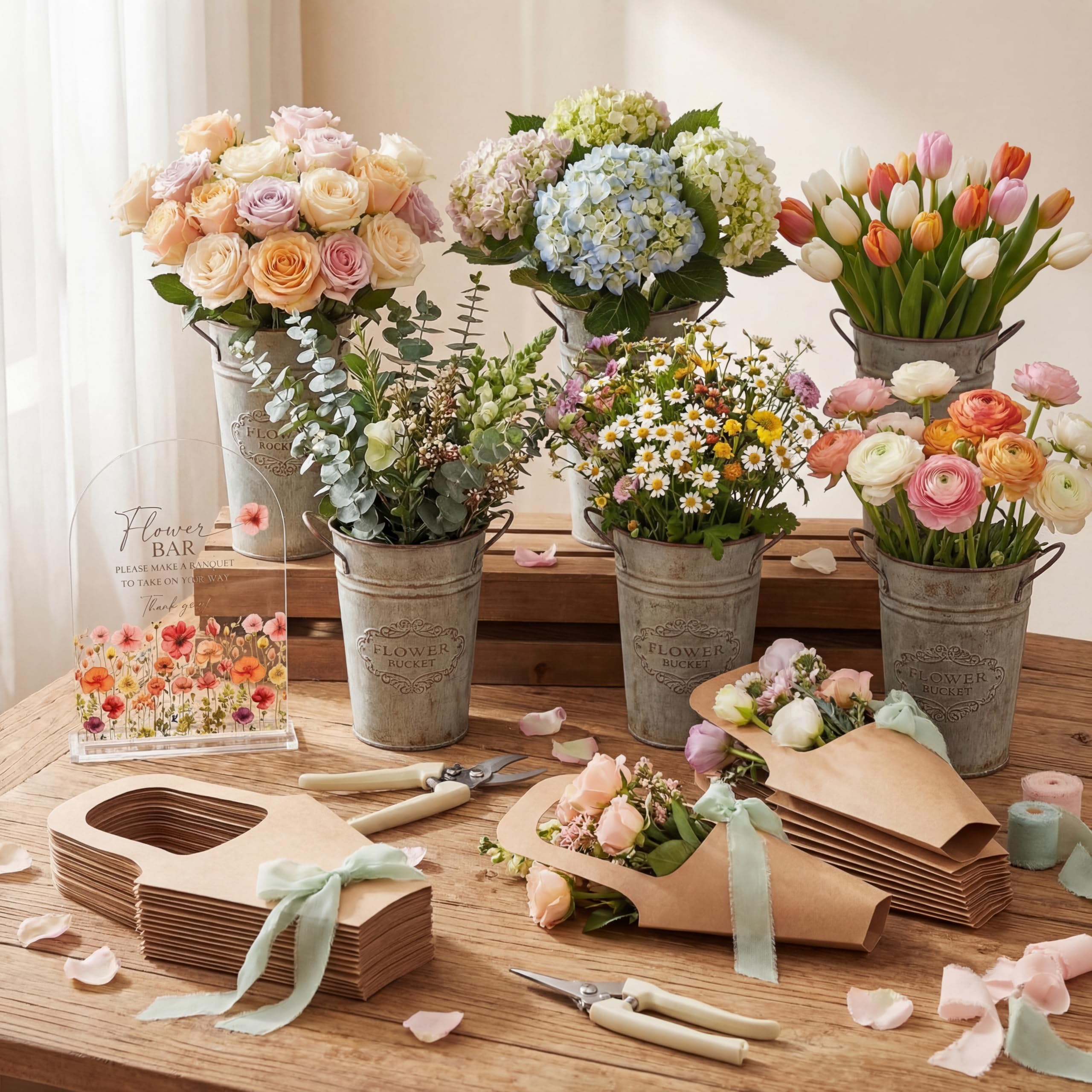 Kolldenn complete flower bar kit displayed for a stylish station.