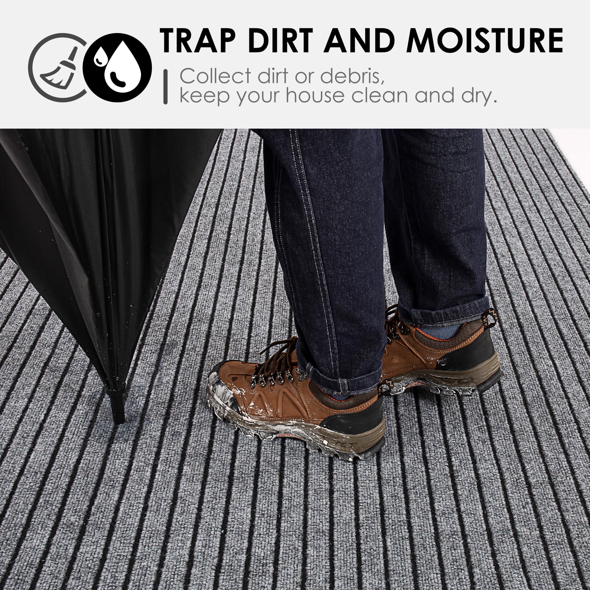 Custom size option demonstrates flexible length and width for tailored fit.