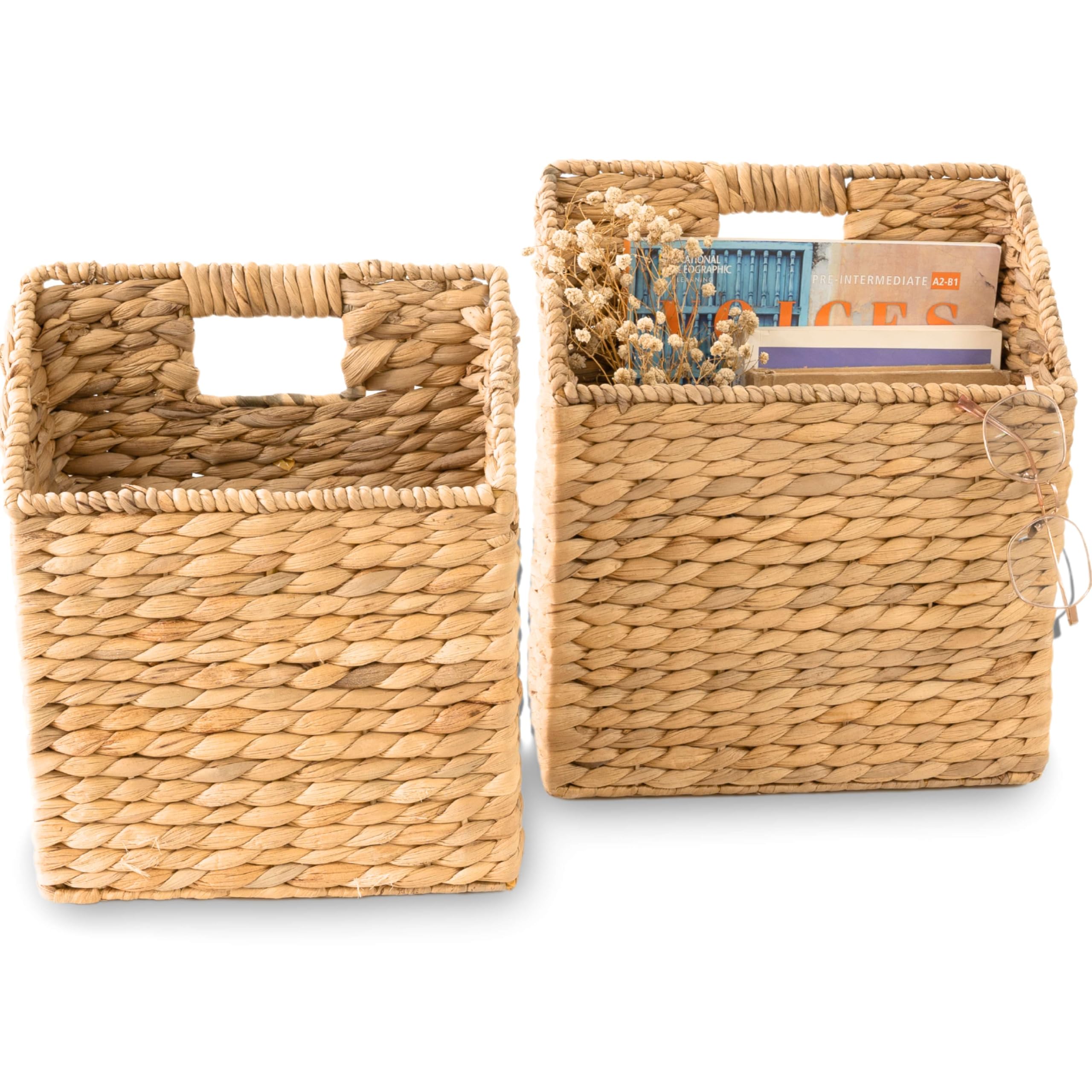 KOLWOVEN entryway storage highlights natural tones and versatility