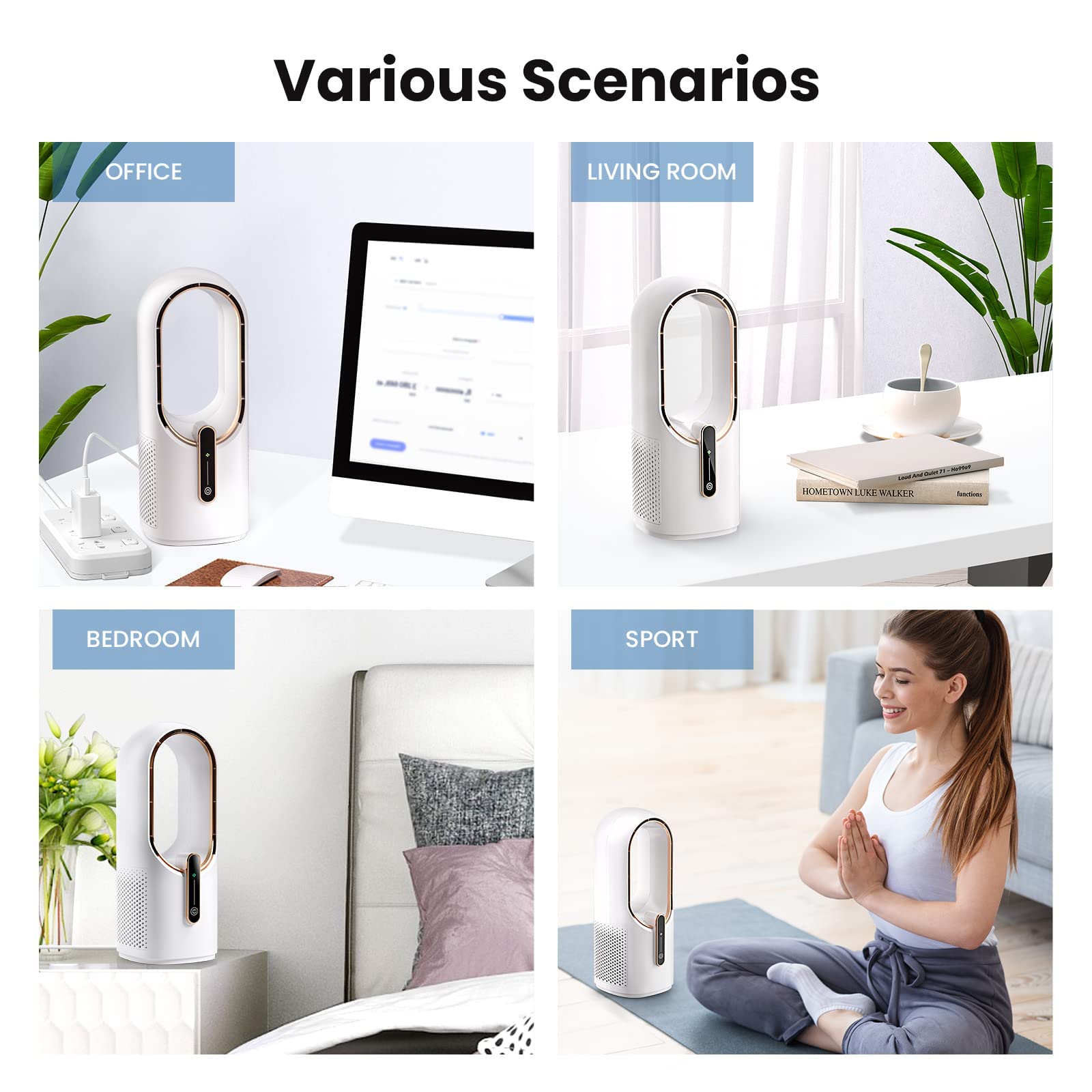 KONSIDEN bladeless desk fan safety design emphasizes finger-safe engineering