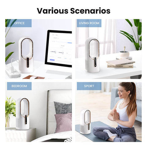 KONSIDEN bladeless desk fan safety design emphasizes finger-safe engineering