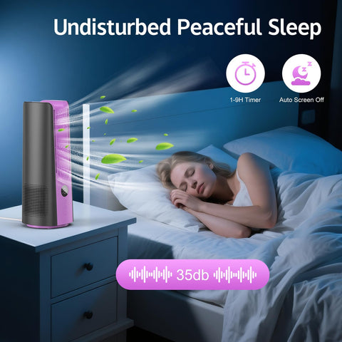 KONSIDEN 9-speeds desk fan lets you tailor the breeze.