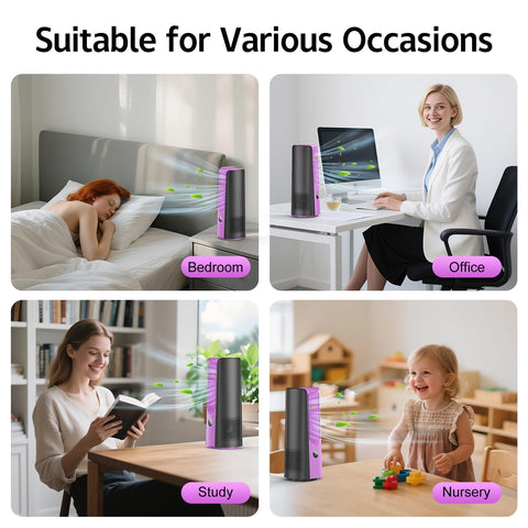 KONSIDEN bedroom-office desk fan ideal for compact spaces.