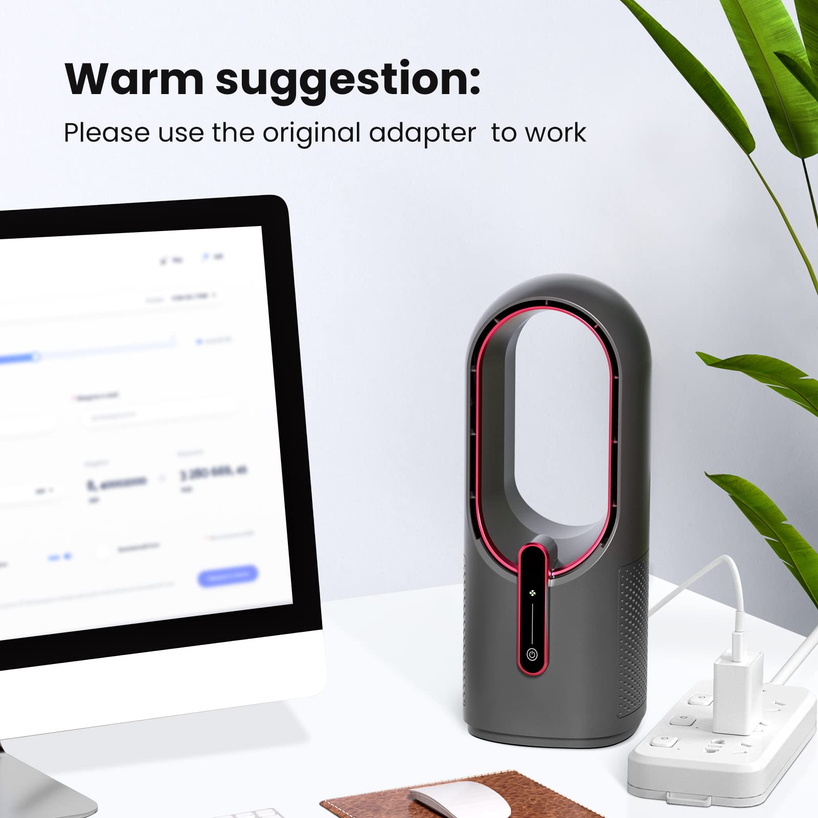 KONSIDEN desk fan shown in an office environment for everyday use
