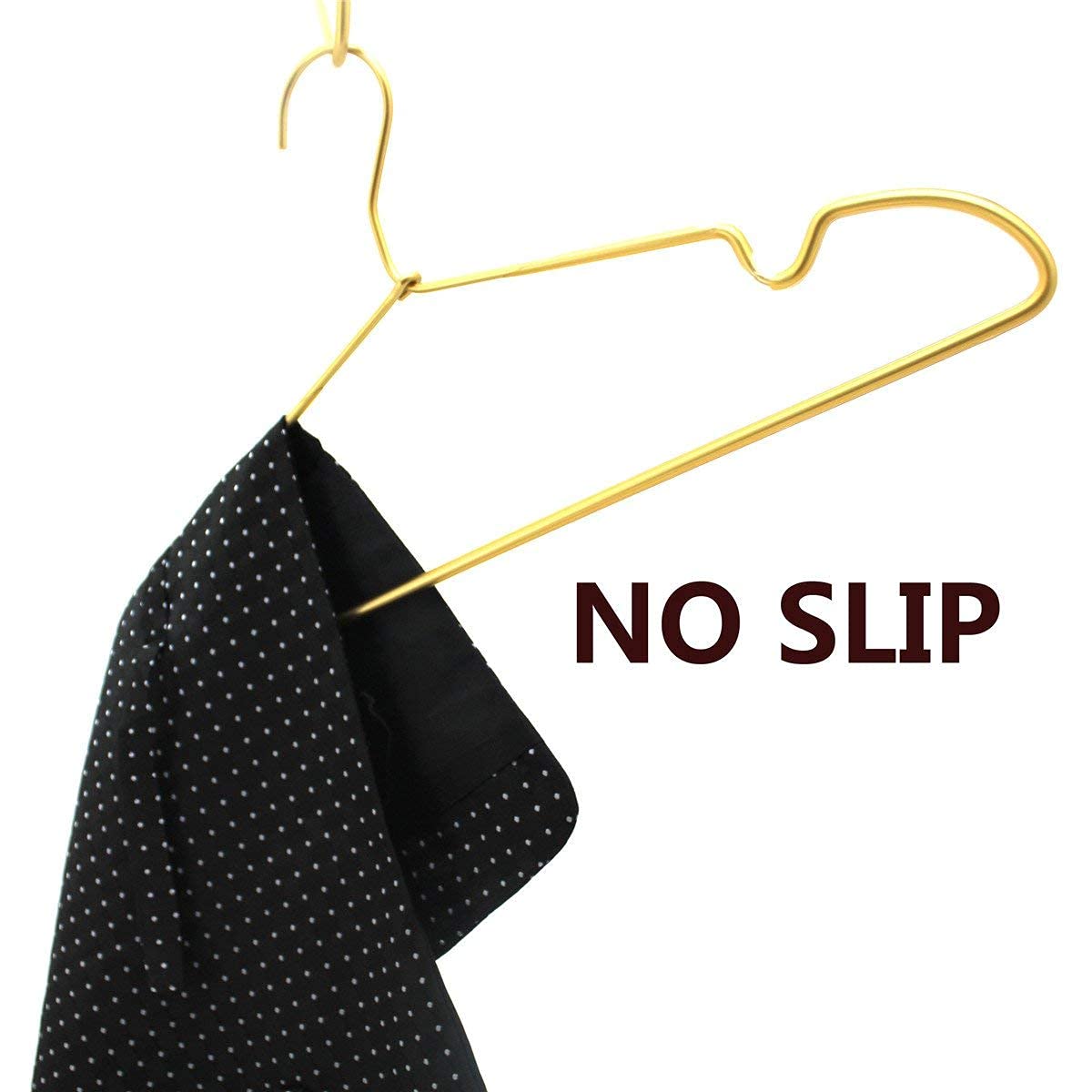 Koobay durable yet lightweight metal hanger for daily use.