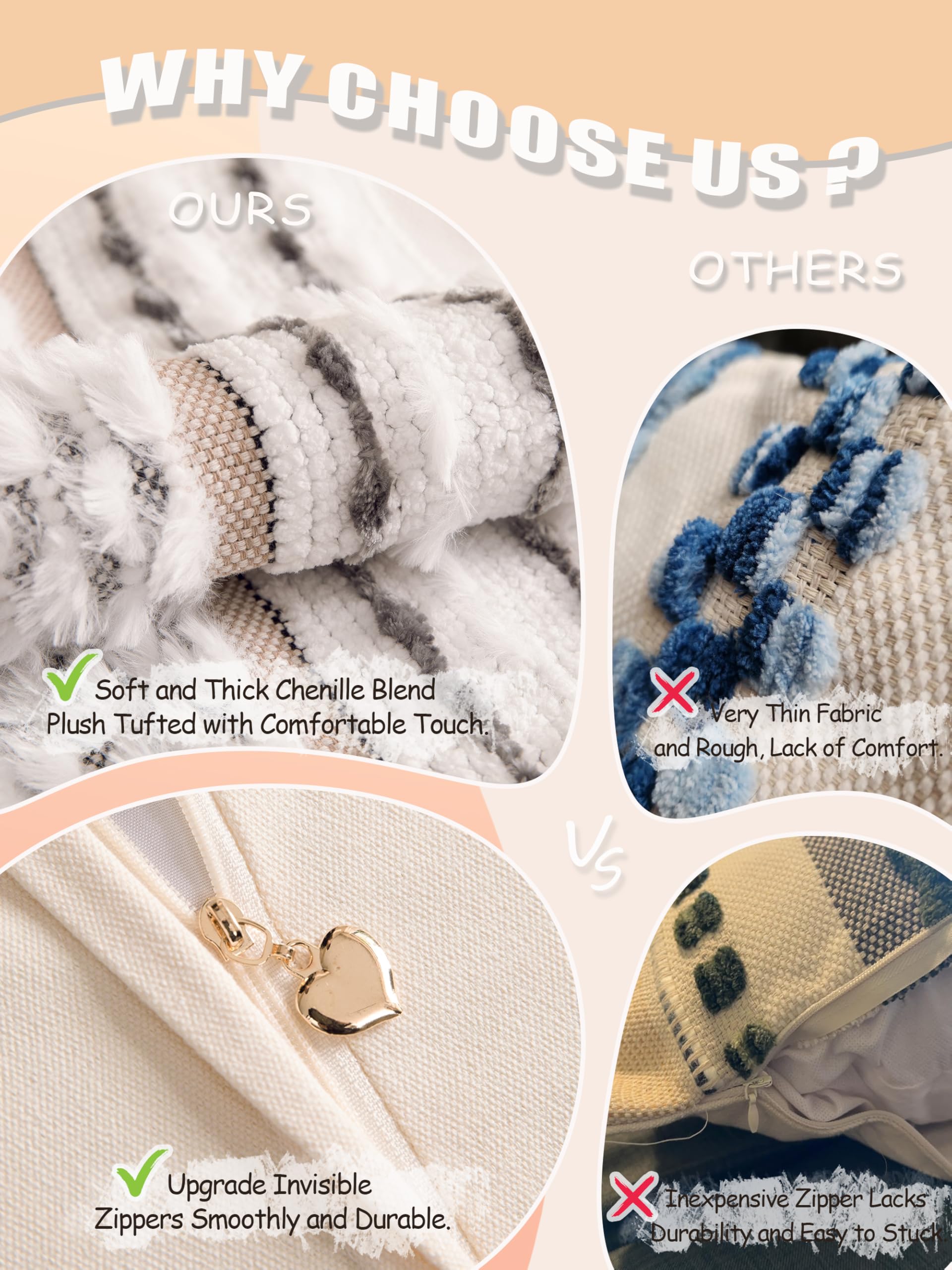 KOOLIFE two-pack covers simplify styling and quick refresh for any room