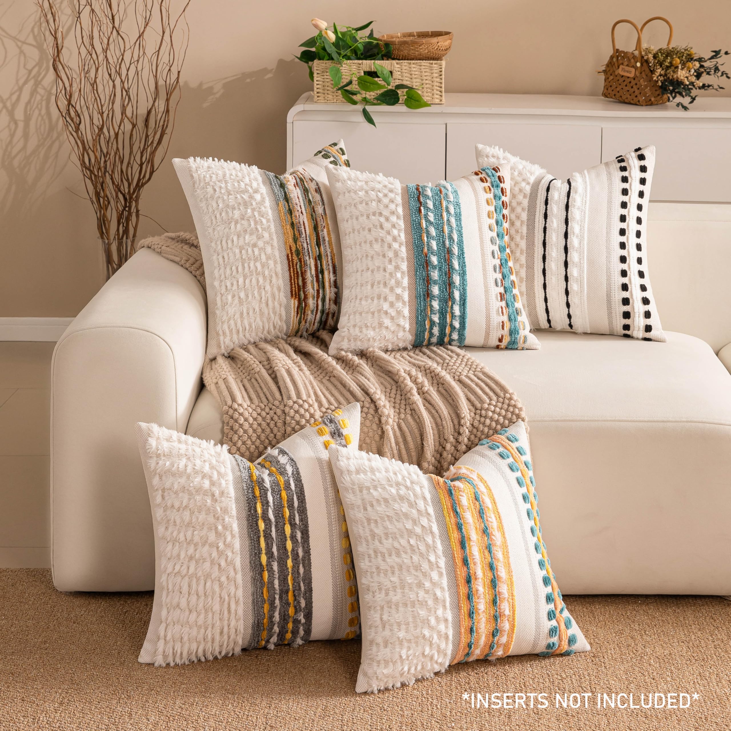 KOOLIFE pillow cover invisible zipper close-up for seamless insert.