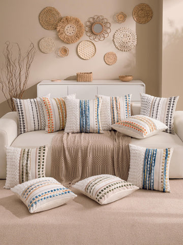 KOOLIFE 18x18 pillow cover with invisible zipper for seamless inserts