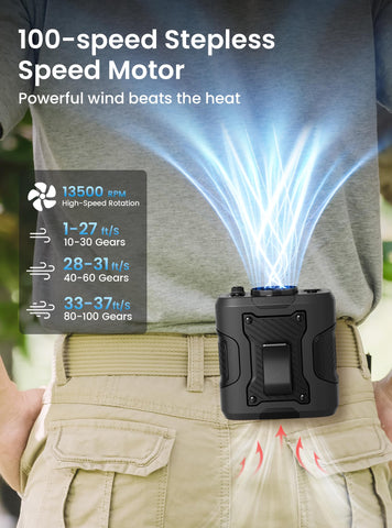 Koonie 13500 RPM motor delivers strong, rapid airflow