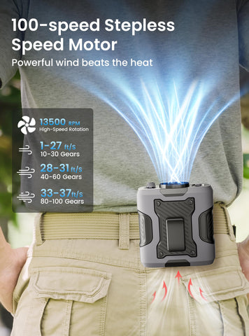 Koonie neck-wearable fan keeps you cool on the move with quiet airflow