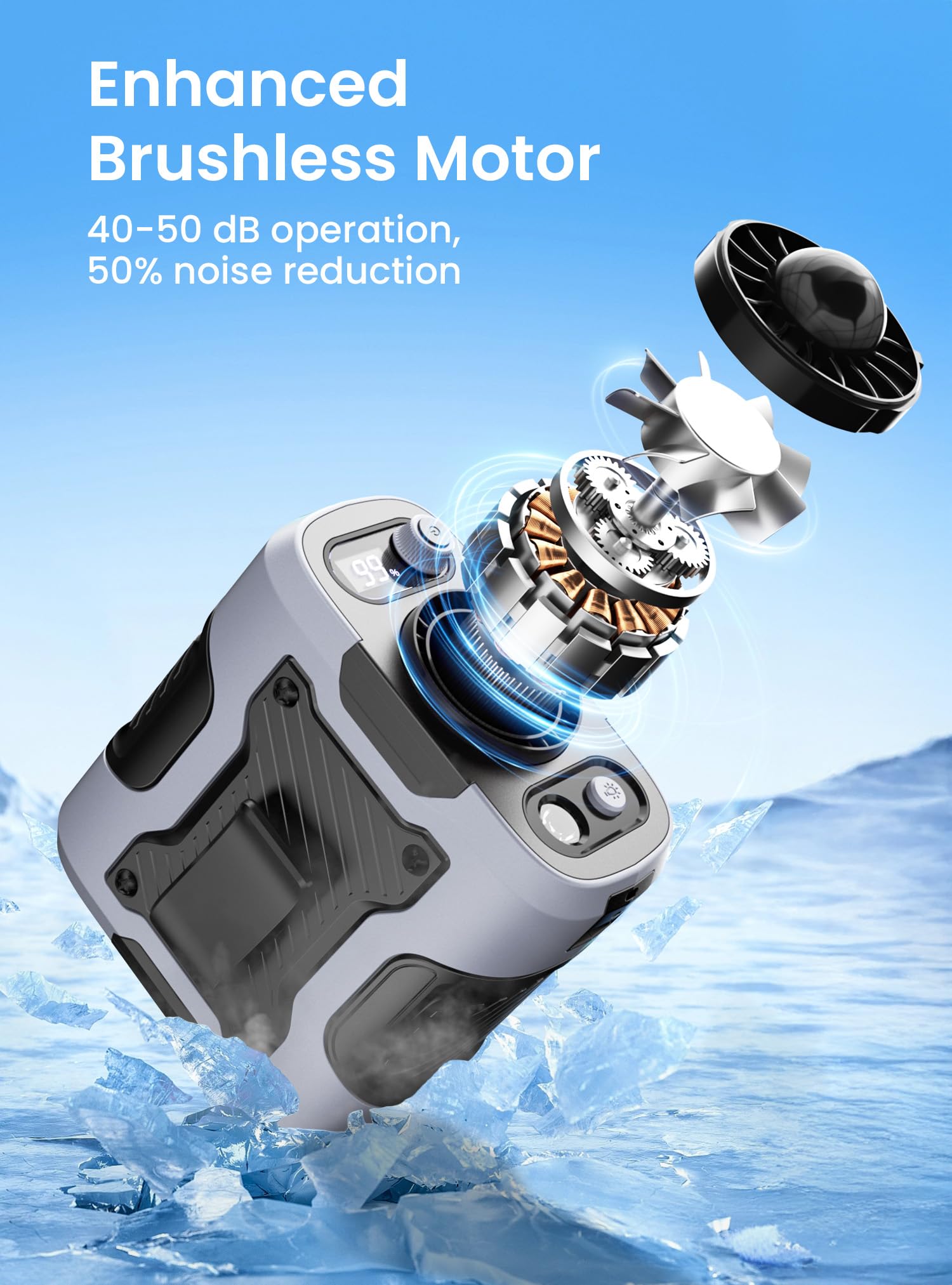 Koonie outdoor-work fan provides a steady breeze during long shifts under the sun