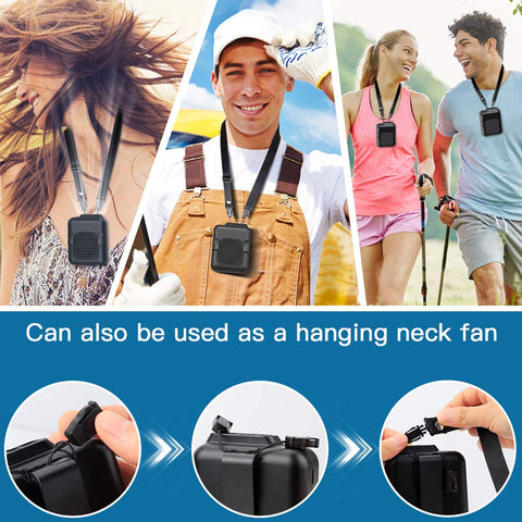 Koonie rechargeable waist fan 23h runtime supports all-day outdoor use