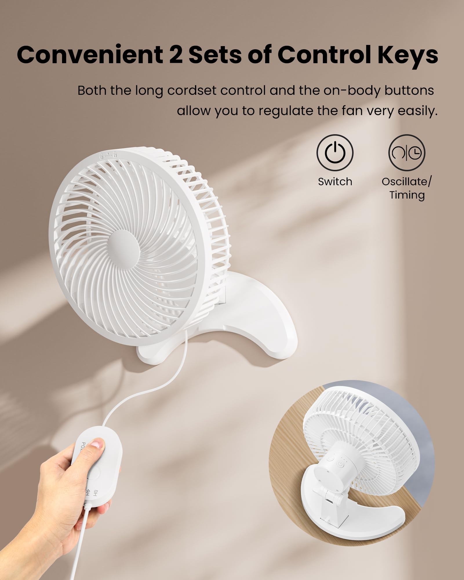 Koonie wall fan installation supplies with quick mounting hardware.
