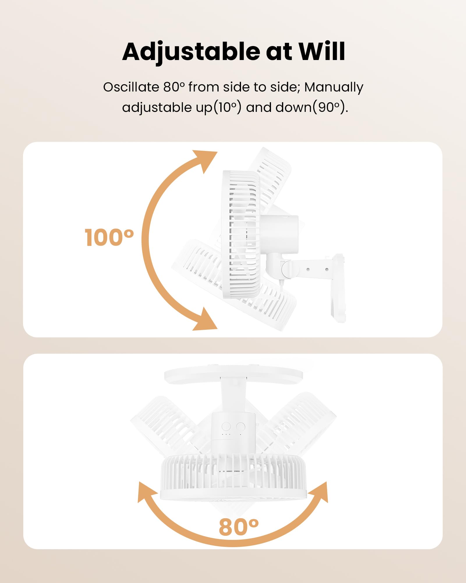 Koonie wall fan timer 2/4/8h for customizable schedules.