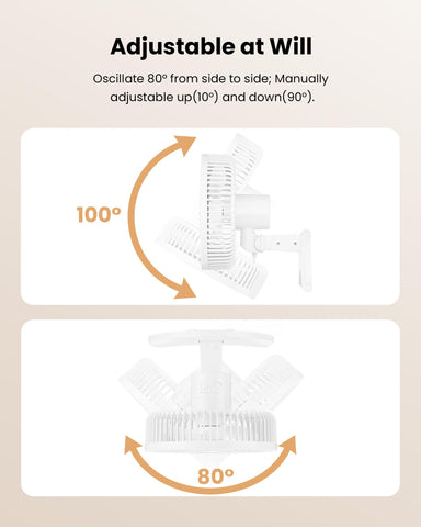 Koonie wall fan timer 2/4/8h for customizable schedules.