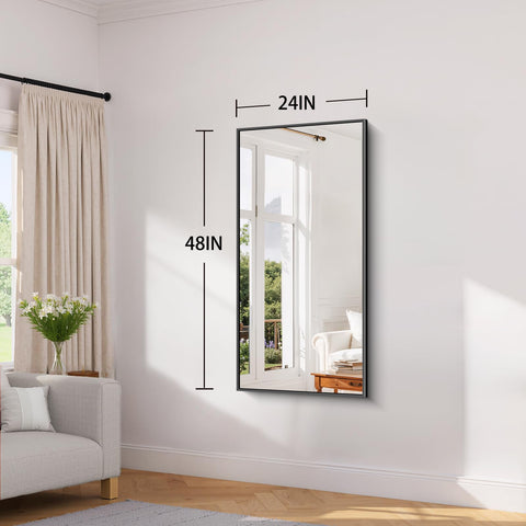 Koonmi 24x48 mirror with HD distortion-free surface for accurate makeup checks