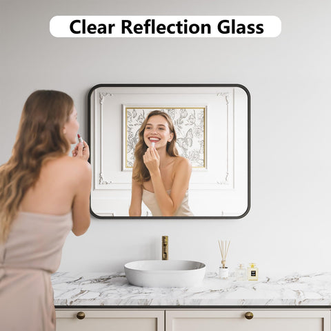Koonmi black frame complements modern or classic decor and entryways.