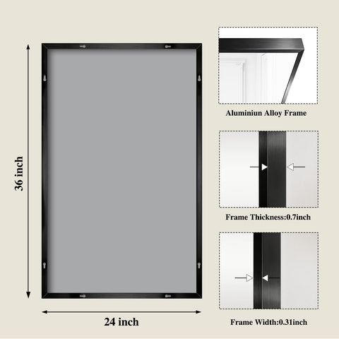 Close-up of Koonmi brushed black frame detail in contemporary bathroom
