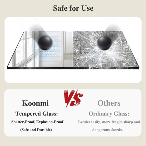 Koonmi back view reveals explosion-proof backing for safety and durability