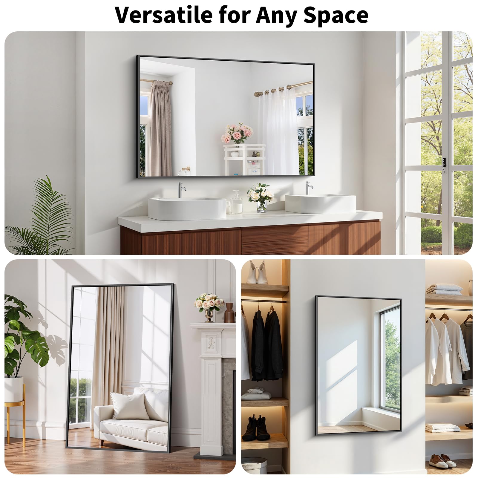Koonmi freestanding or wall mounted installation supports flexible placement.