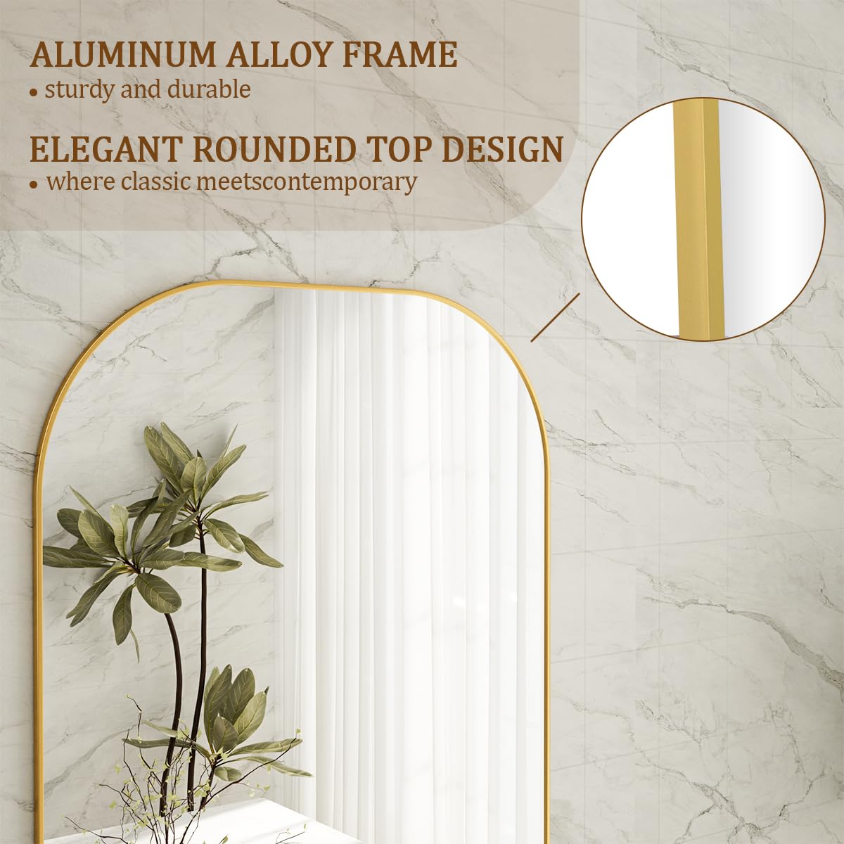 Koonmi mirror tilt and stand feature enables flexible viewing angles.