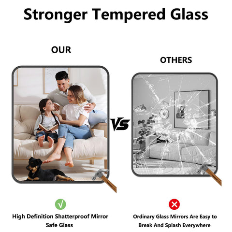 Koonmi steam-resistant design stays clear after showers and steamy mornings.
