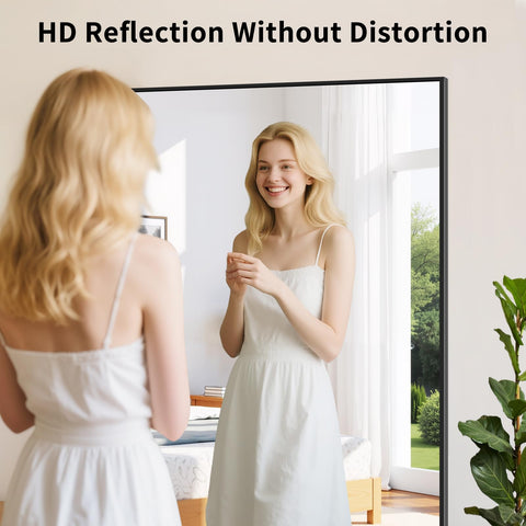 Koonmi tempered glass mirror provides safe shatterproof performance in busy bathrooms.