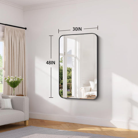 Koonmi versatile wall-mount mirror suits multiple spaces for a clean reflective look
