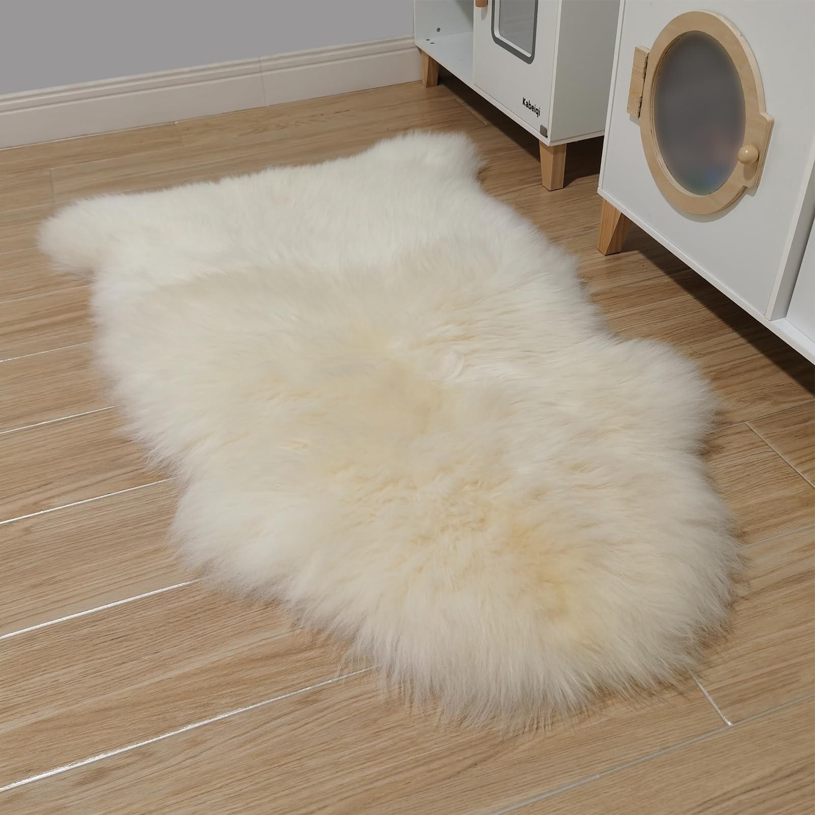 Kopal real lambskin tanned durable underfoot for daily use.