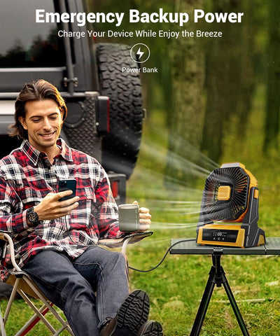 KopBeau high airflow up to 2600 RFM keeps you cool outside