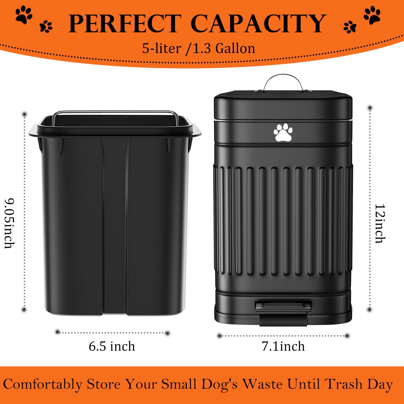 Kopuncare dog poop bin with foot pedal for hands-free use.