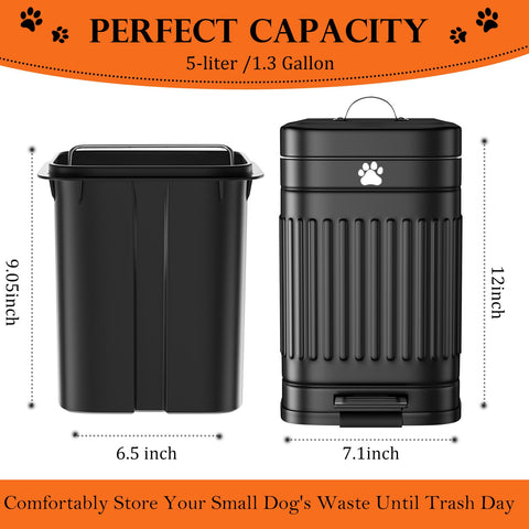 Kopuncare dog poop bin with foot pedal for hands-free use.