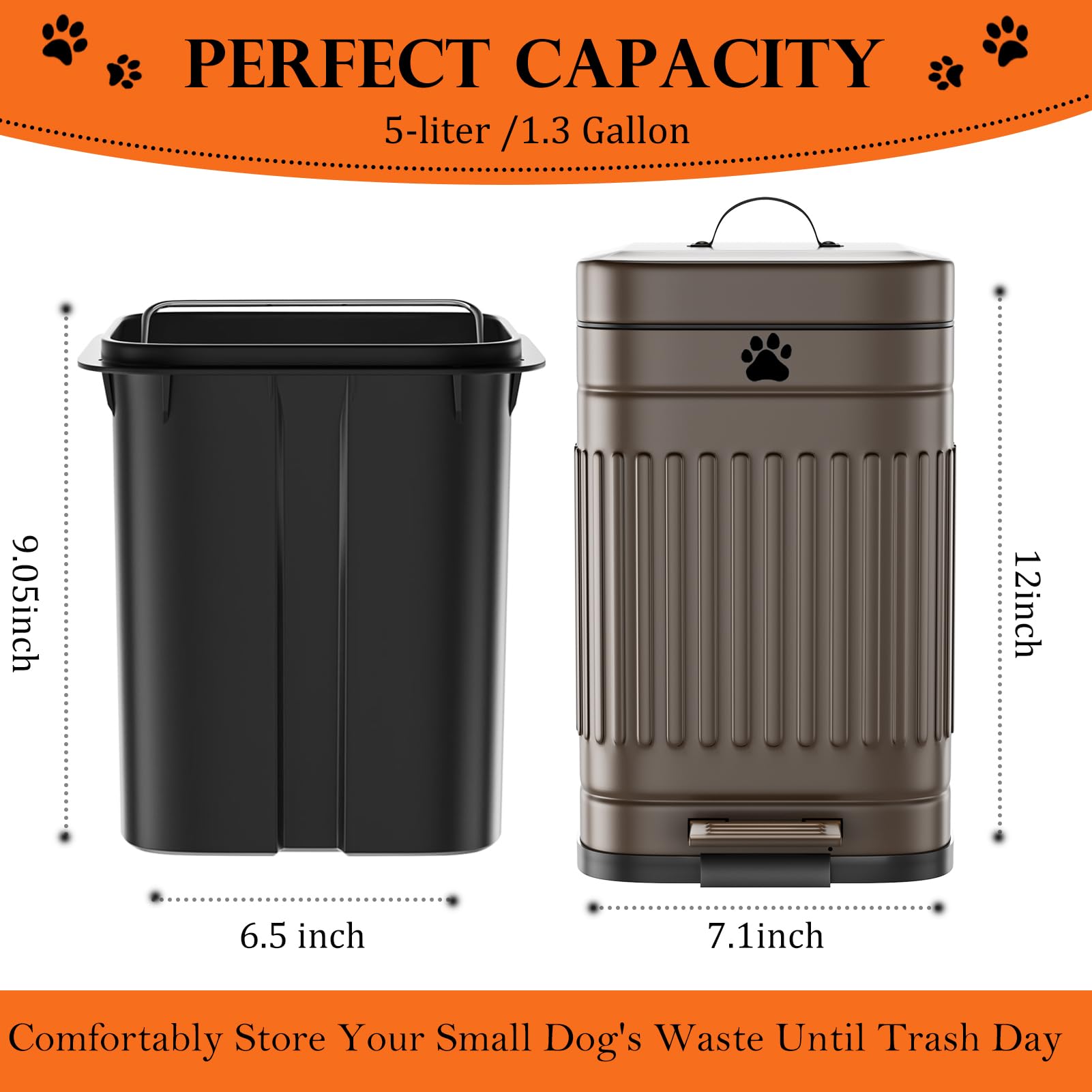 Kopuncare foot-pedal design for hands-free waste disposal outdoors.