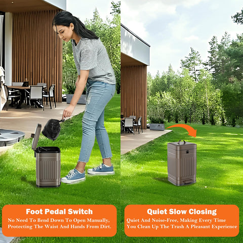 Kopuncare inner bucket with handle for easy waste disposal.