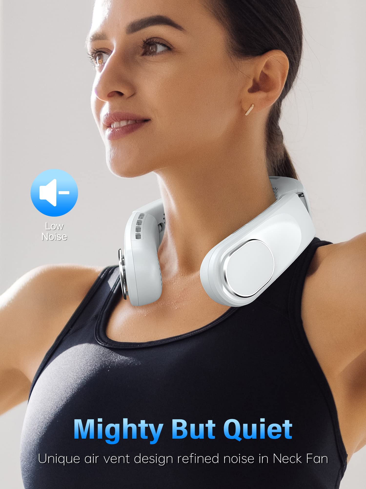 Korbot ChillGo neck fan's 5200mAh battery powers hours of cooling