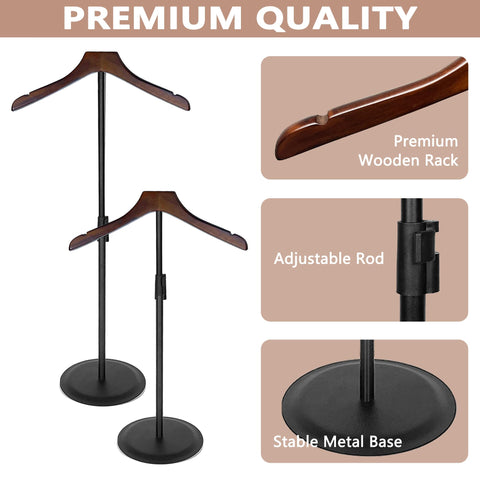 Koretech height-adjustable tshirt stand enables compact or spacious layouts.