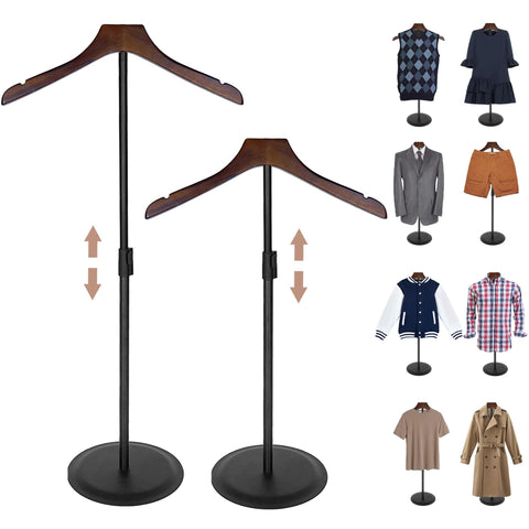 Koretech shirt display stand 35-inch height adjustable for flexible shop layouts.