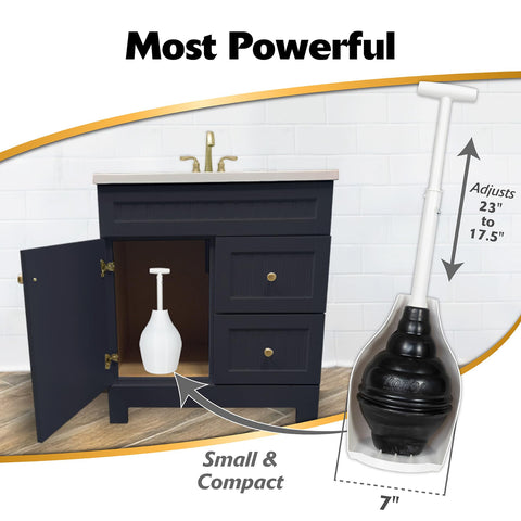 Korky Beehivemax Hideaway T-handle provides a secure grip.