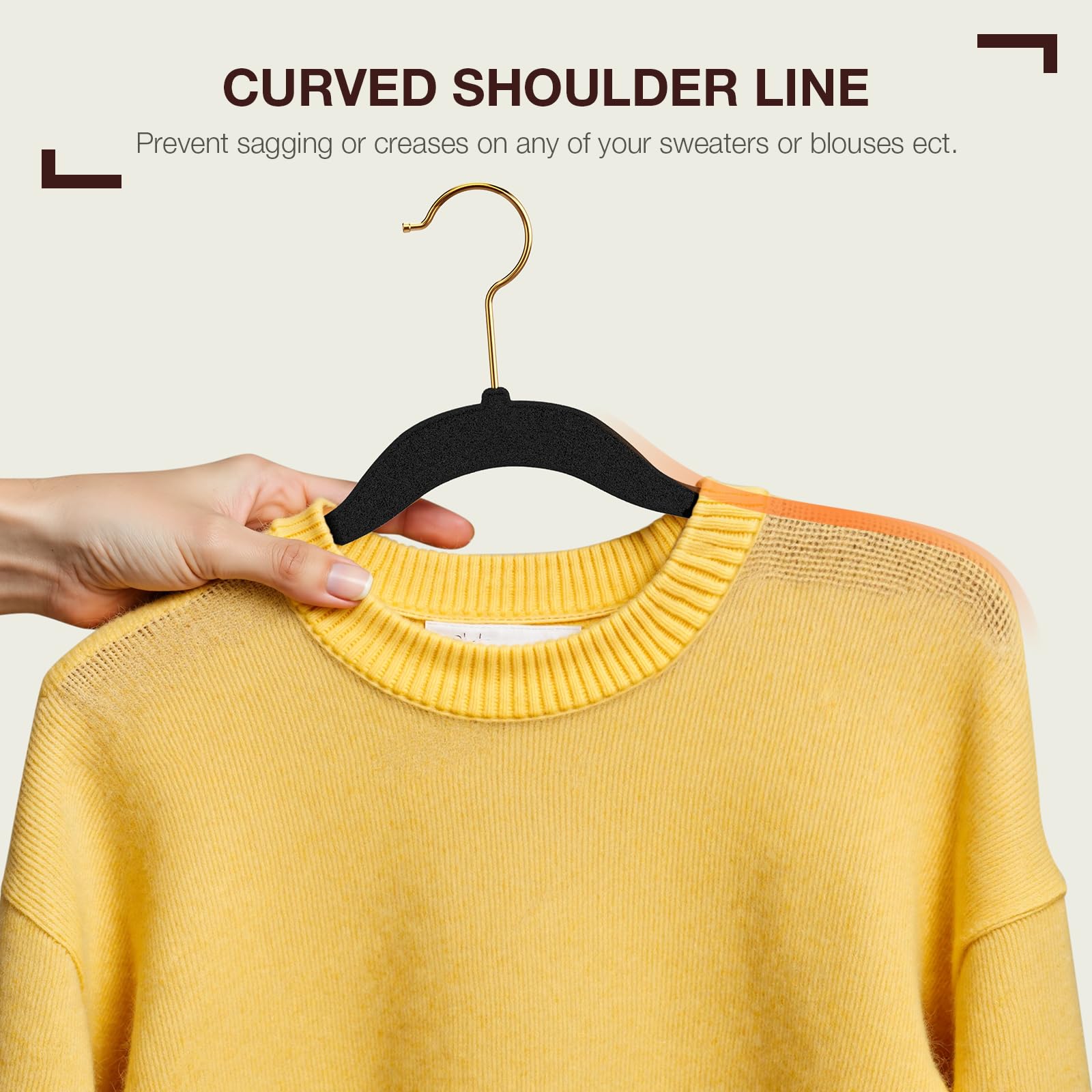 Korpai closet organizer hangers help maximize space in small wardrobes.