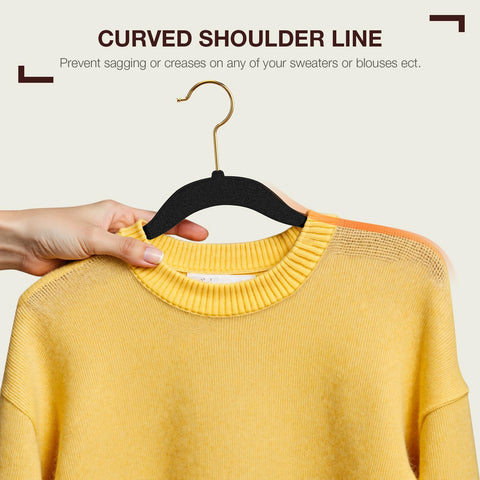 Korpai closet organizer hangers help maximize space in small wardrobes.