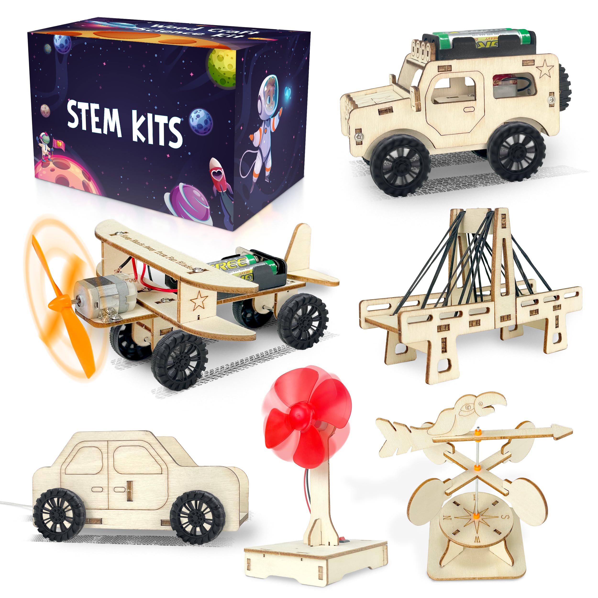 Kortes 24Pack STEM Kit electric jeep for hands-on learning and creative play.
